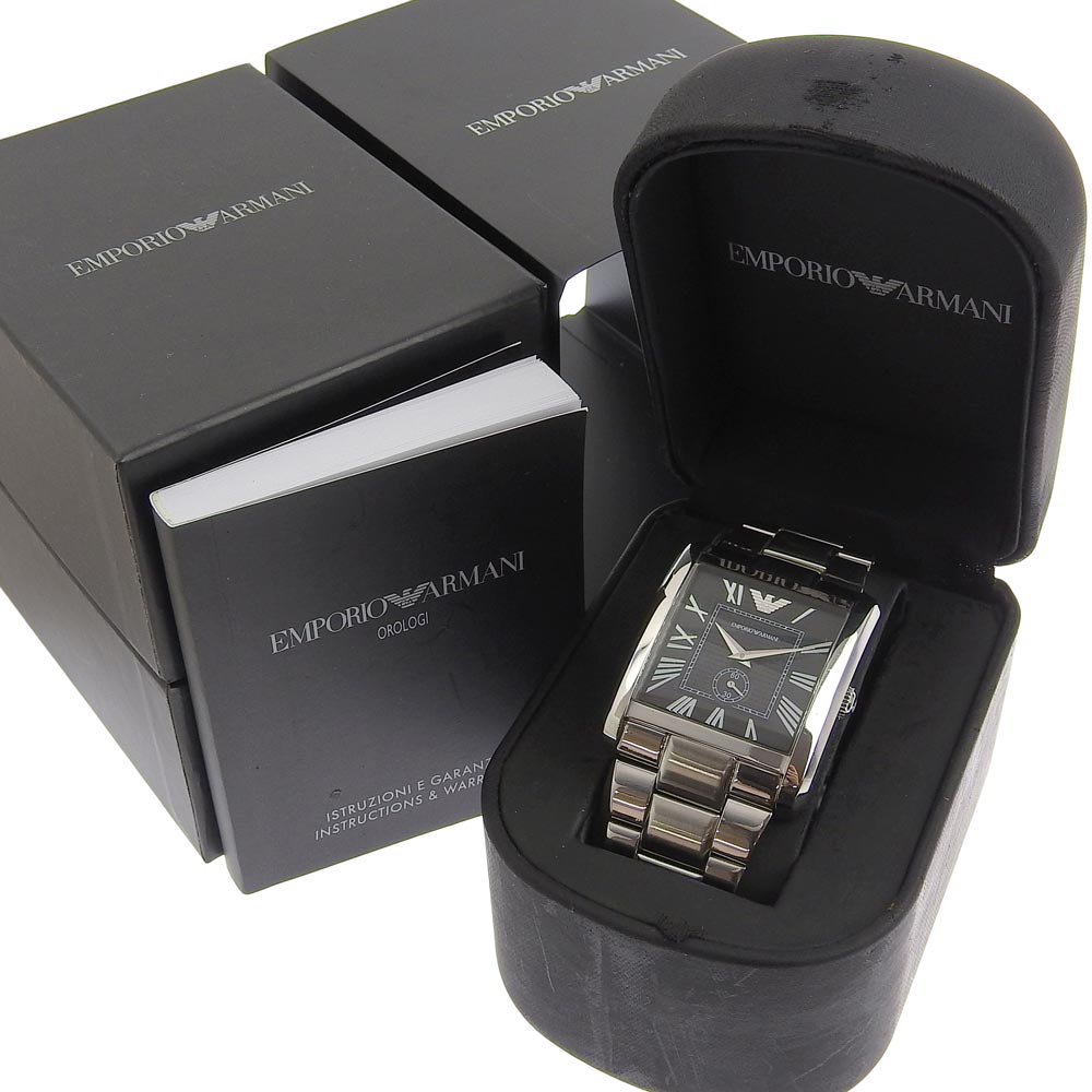ARMANI】エンポリオ・アルマーニ AR-1642 ステンレススチール シルバー