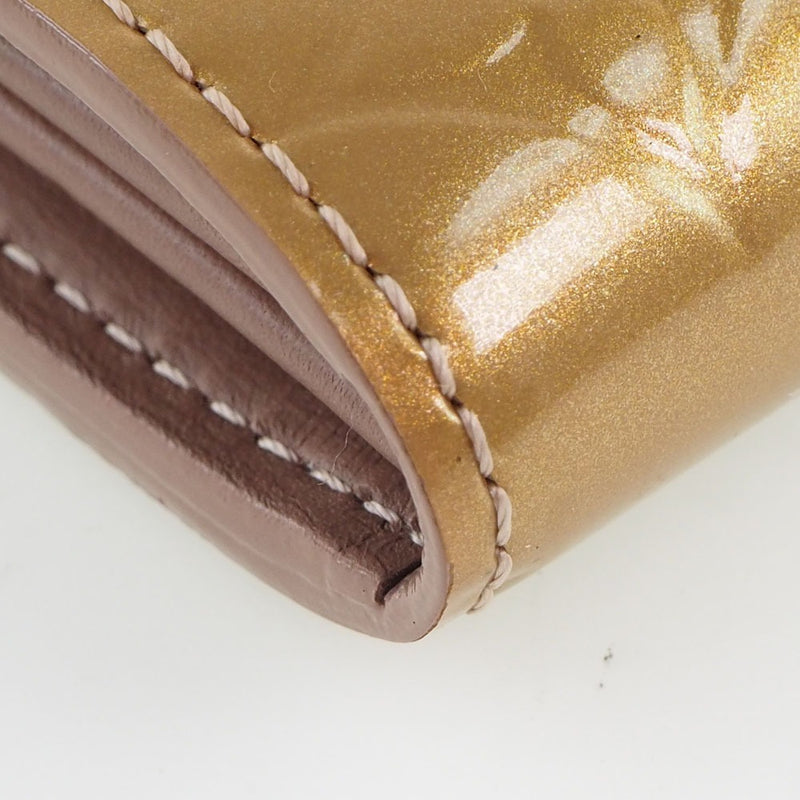 [Louis Vuitton] Louis Vuitton Portofoyille Verni M91764 Patent Leather Beige Pudol Beige TS2192 새겨진 숙녀 긴 지갑