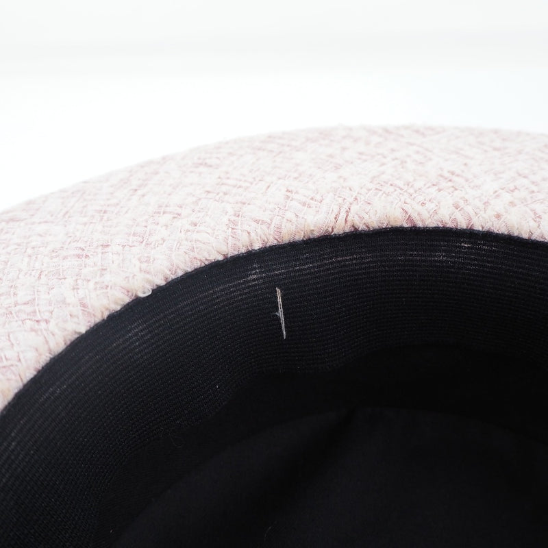 [Chanel] Chanel 
 Sombrero de cocomar 
 Poliéster x seda rosa mark mark damas a-rank
