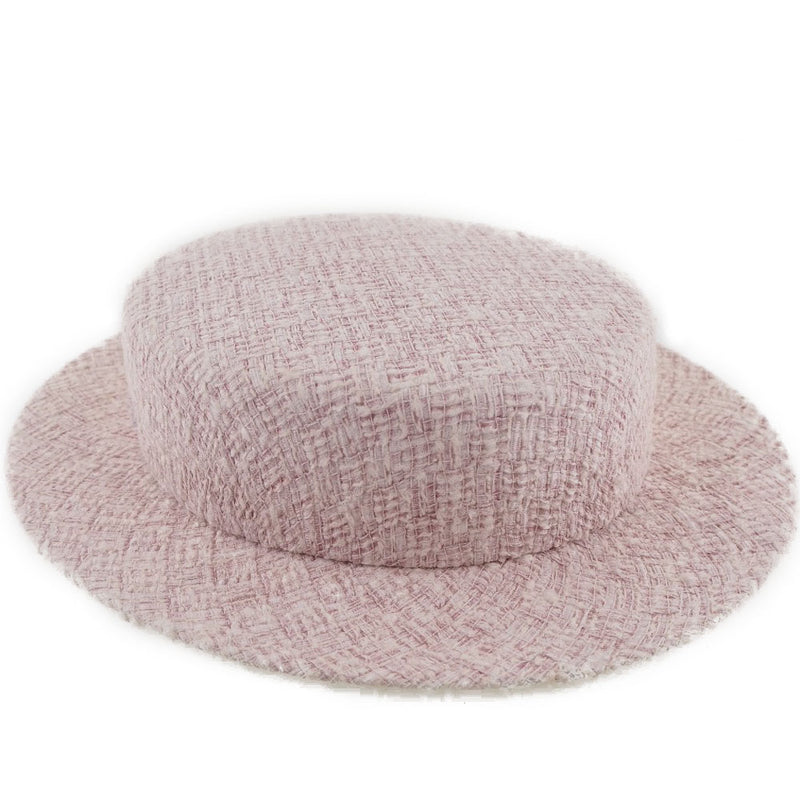 [CHANEL] Chanel 
 Cocomark hat 
 Polyester x Silk Pink COCO Mark Ladies A-Rank