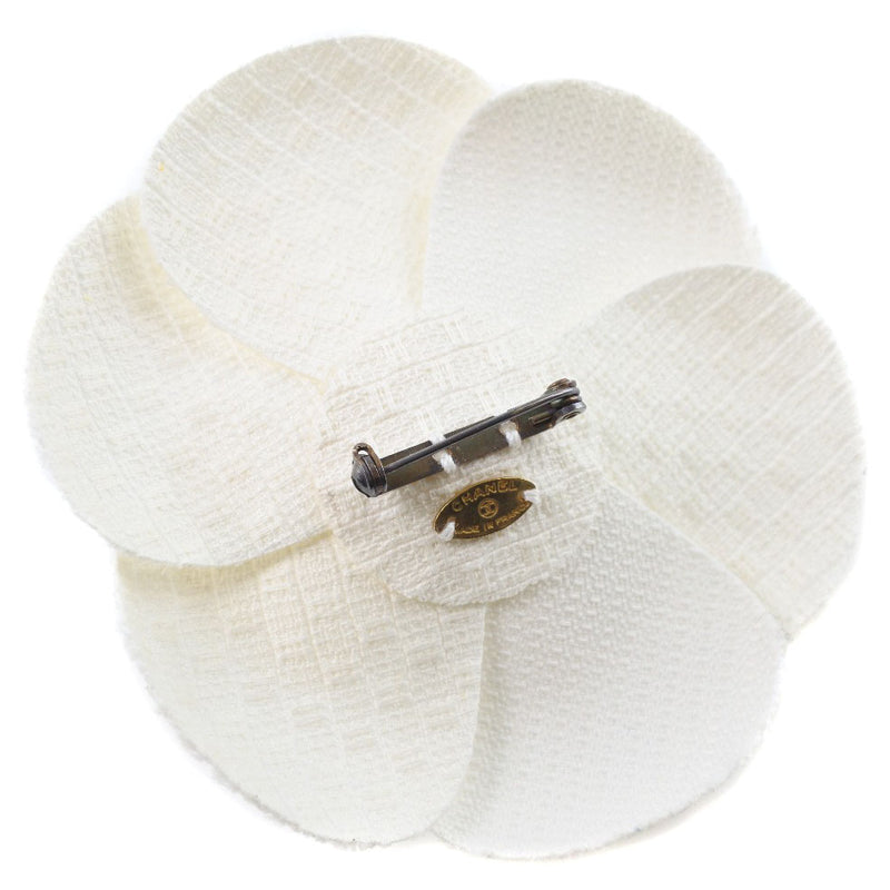 [샤넬] Chanel Corsage Camellia Fabric White Ladies Broo