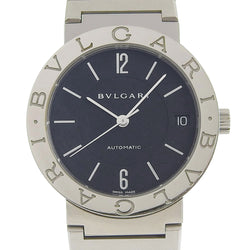 [BVLGARI] Bulgari Bulgari Brugari BB33SS Stainless steel silver automatic winding men's black dial watch