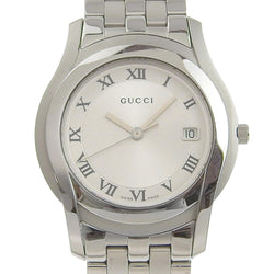 GUCCI】グッチ 5500M ステンレススチール シルバー クオーツ アナログ
