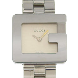 [Gucci] Gucci 3600L Cola de acero inoxidable Display de cuarzo Damas de champán Dial Dial Reloj