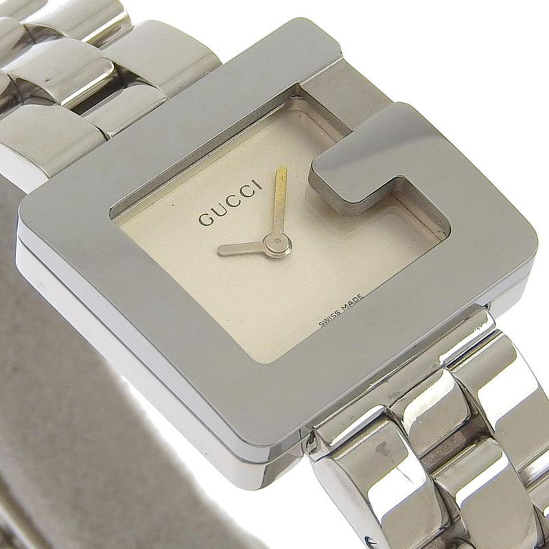 [Gucci] Gucci 3600L不锈钢石英模拟显示女士香槟金表盘