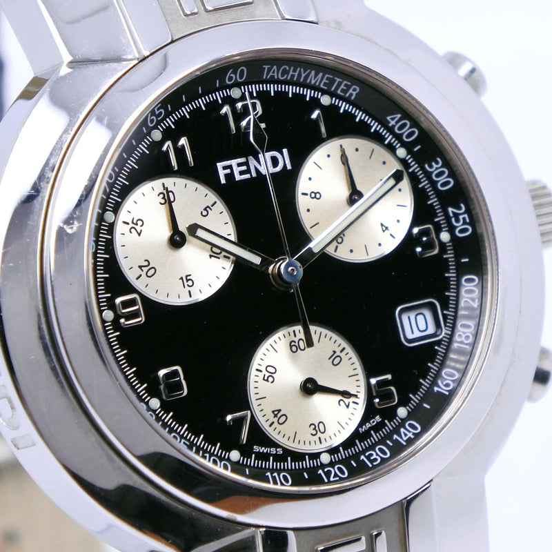 時計フェンディ FENDI 4500L クロノグラフ デイトクォーツ レディース美品