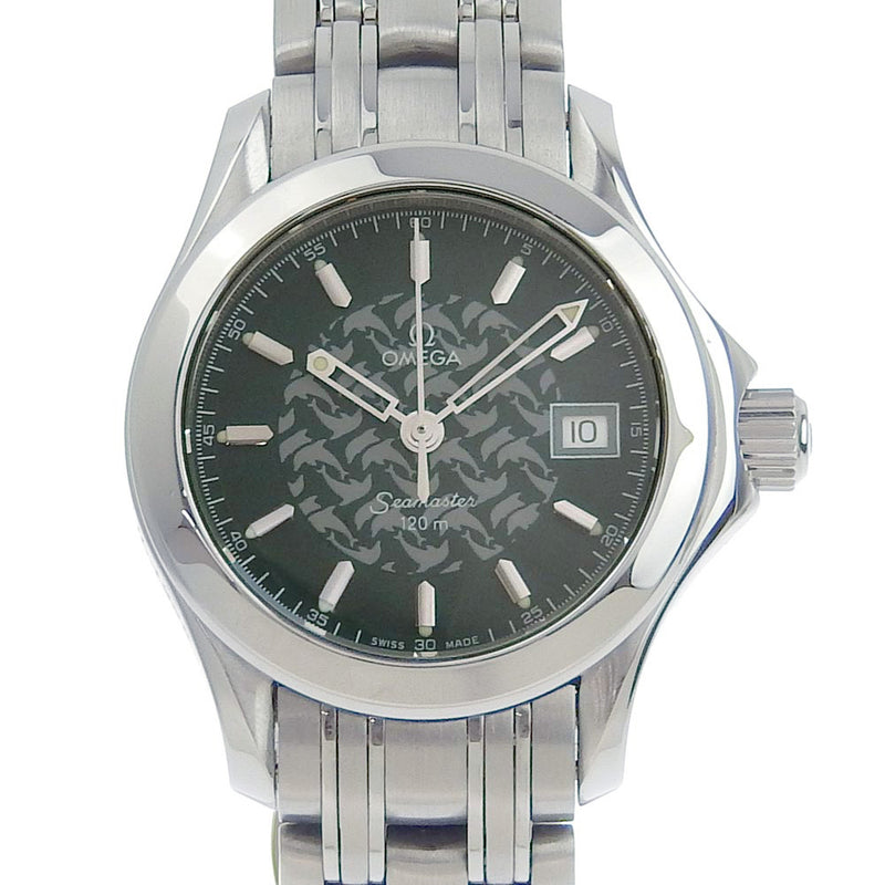 [Omega] Omega Sea Master 120m Jack Myole 1998 Limited 2586.70 Reloj de dial de acero inoxidable de acero inoxidable.
