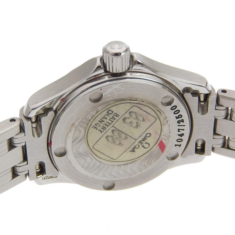 【OMEGA】オメガ
 シーマスター120M ジャックマイヨール 1998年限定 2586.70 ステンレススチール クオーツ アナログ表示 レディース グリーン文字盤 腕時計