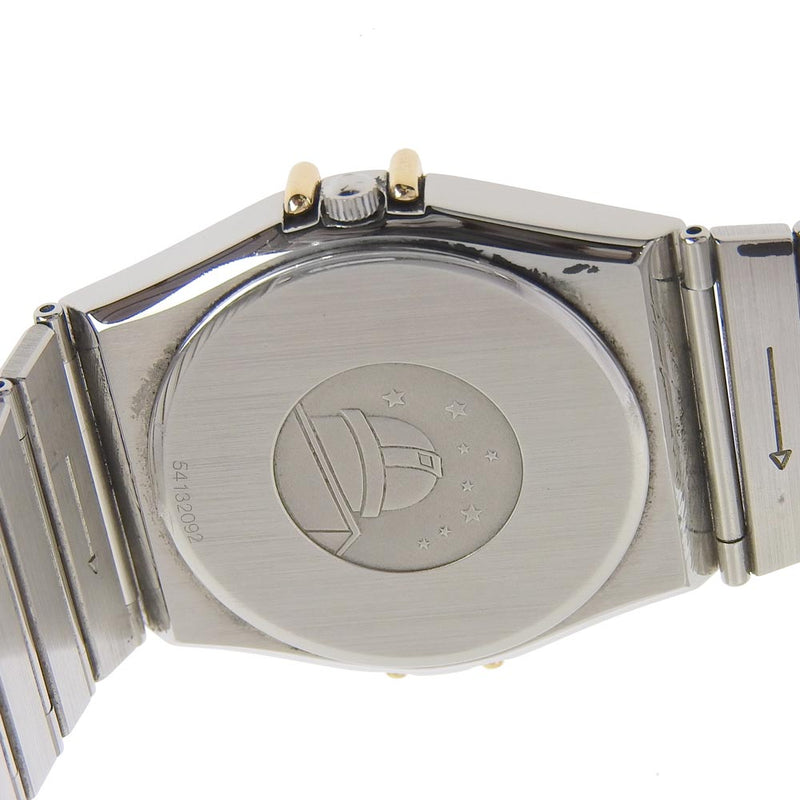 【OMEGA】オメガ
 コンステレーション 腕時計
 ステンレススチール シルバー クオーツ アナログ表示 ゴールド文字盤 Constellation メンズ