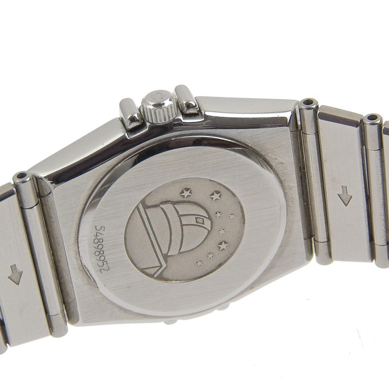 【OMEGA】オメガ
 コンステレーション ミニ ステンレススチール クオーツ アナログ表示 レディース 白文字盤 腕時計