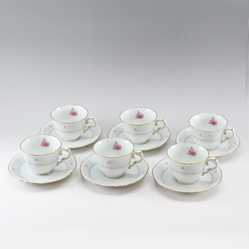 [NORITAKE] Noritake 6 -person dishes set 41 points 1406 Pot & Sugar & Creamer/Cup & Saucer/Large, China and small plate porcelain_ tableware A rank