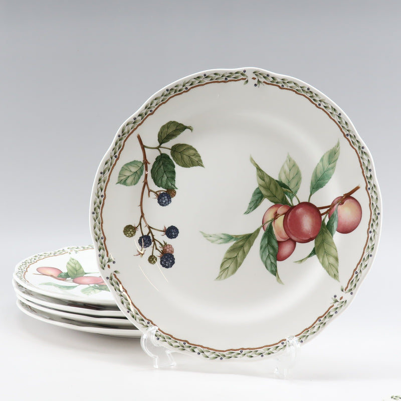 [Noritake] Noritake Royal Orchard 5 People Plates Set Cup & Saucer/Medium Plate/Gran Plato/Towl 9416 Vigera de porcelana A Rank