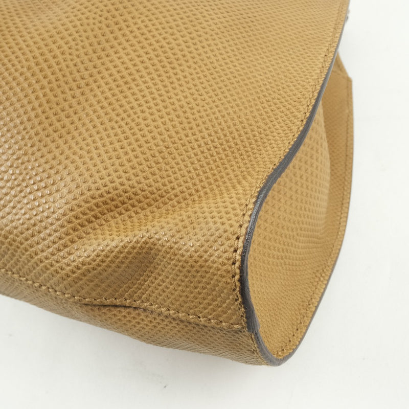 [GUCCI] Gucci 76554 Handbag Leather tea Ladies Handbag A-Rank