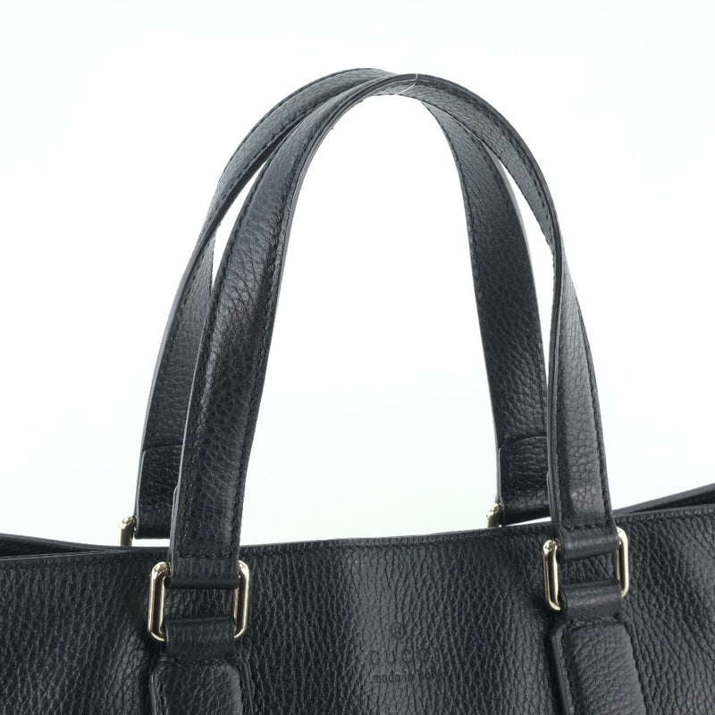 [Gucci] Gucci Bamboo 2way Shoulder 365346 Becerro Black Ladies Handbag A Rank