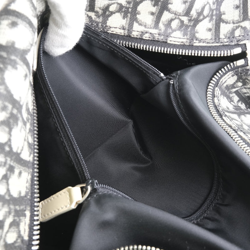 【Dior】クリスチャンディオール
 トロッター No.2 ハンドバッグ
 PVC 黒 レディース ハンドバッグ
