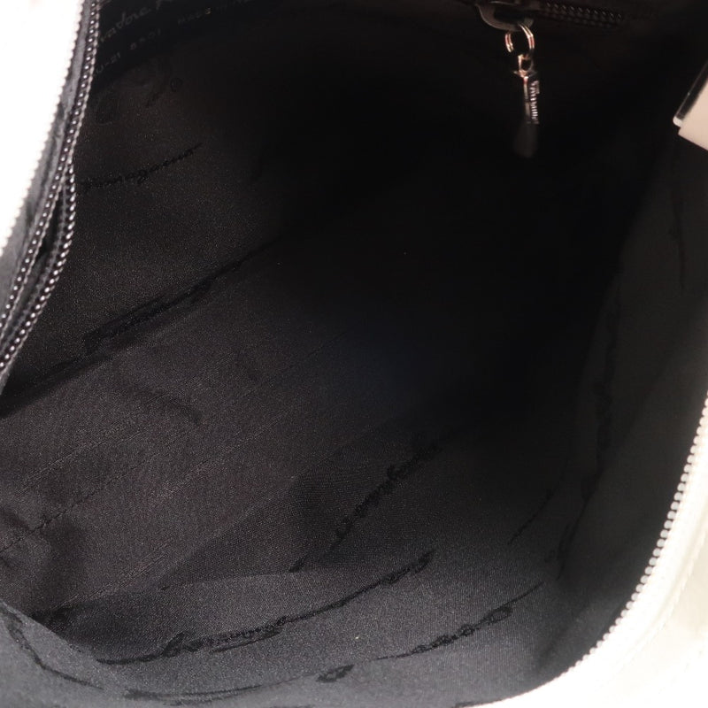[Salvatore Ferragamo] Salvatore Ferragamo 체인 어깨 가방 캔버스 백인 숙녀 어깨 가방