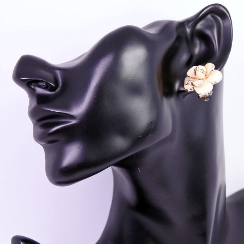 [香奈儿]香奈儿骆驼耳环x金属材料粉红色/银色08p女士