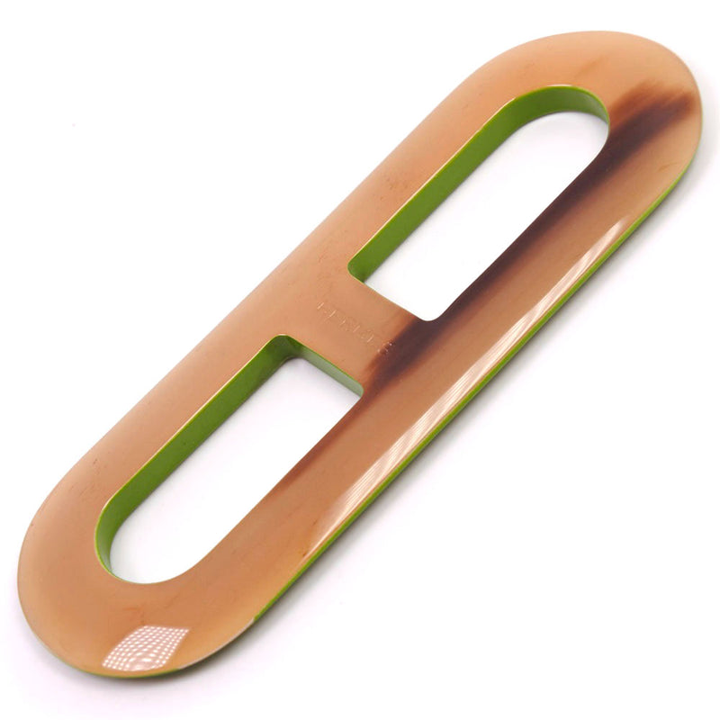 【HERMES】エルメス
 スカーフリング
 プラスチック 緑/茶 レディース スカーフリング
A-ランク