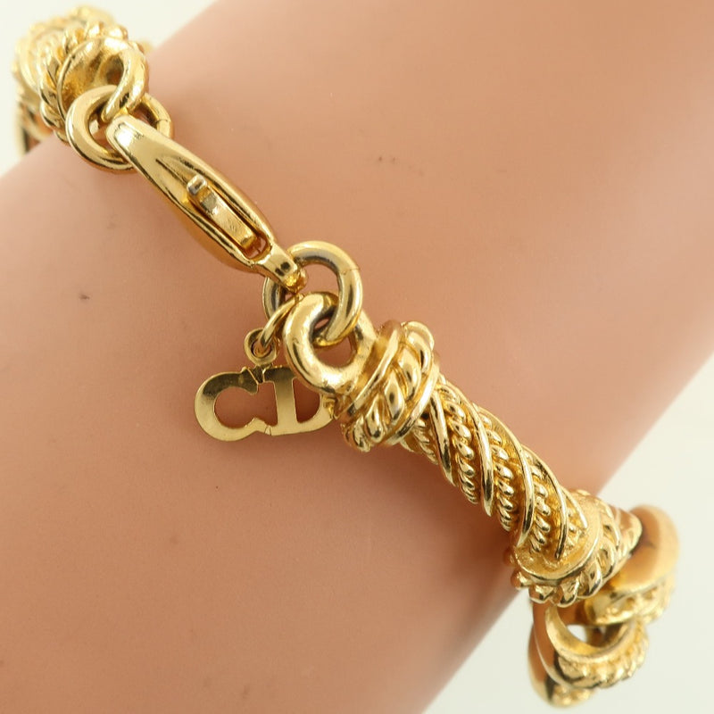 [DIOR] Christian Dior Bracelet x Gold Plated Ladies Bracelet A-Rank