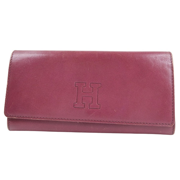 [HIROFU] Hirov Purse Calfskin Red snap button ladies