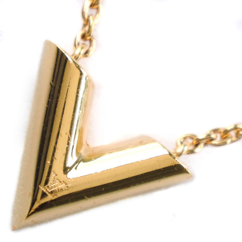 Louis Vuitton Necklace Essential V M61083 Gold Metal Women's Pendant LOUIS  VUITTON