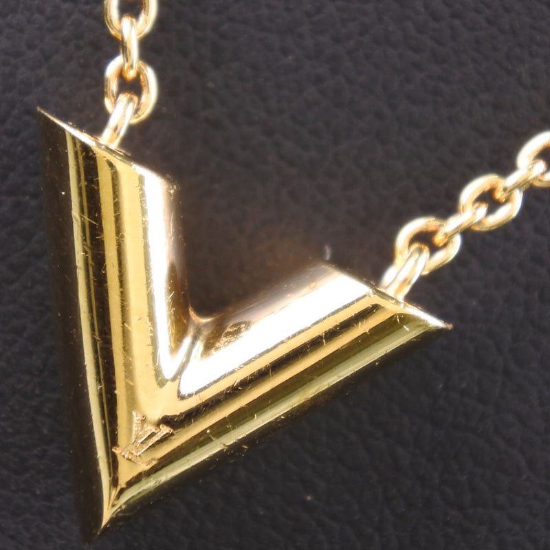Louis Vuitton M61083 Necklace Essential V Necklace Gold Metal Women
