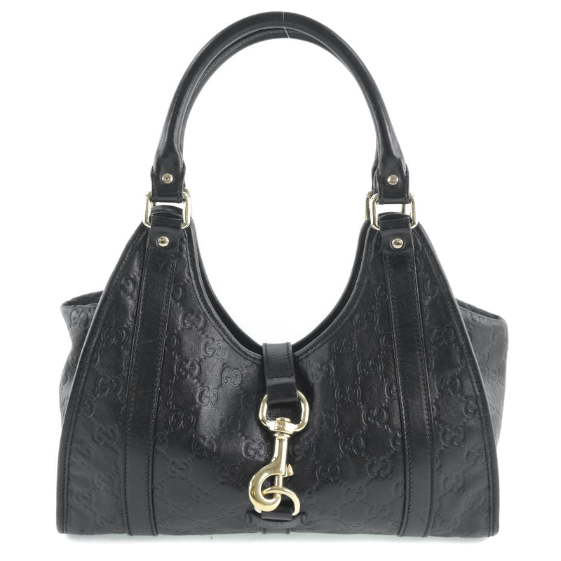 [GUCCI] Gucci GG 203495 Handbag Simer Leather Black Ladies Handbag A-Rank