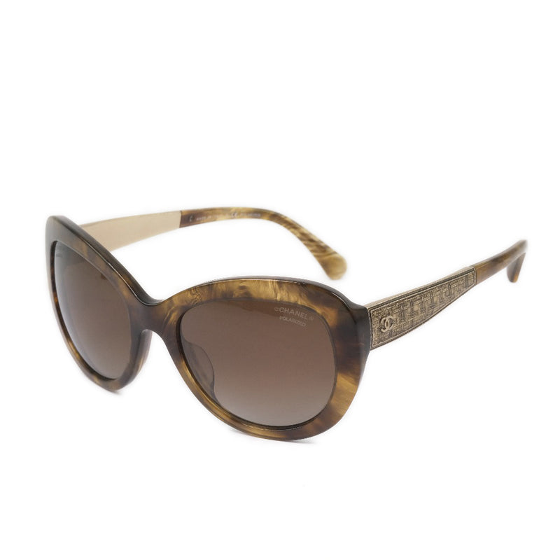[CHANEL] Chanel 5346-A C.1525/S9 Sunglasses Plastic Brown 55 □ 20 140 engraved Ladies Sunglasses A Rank