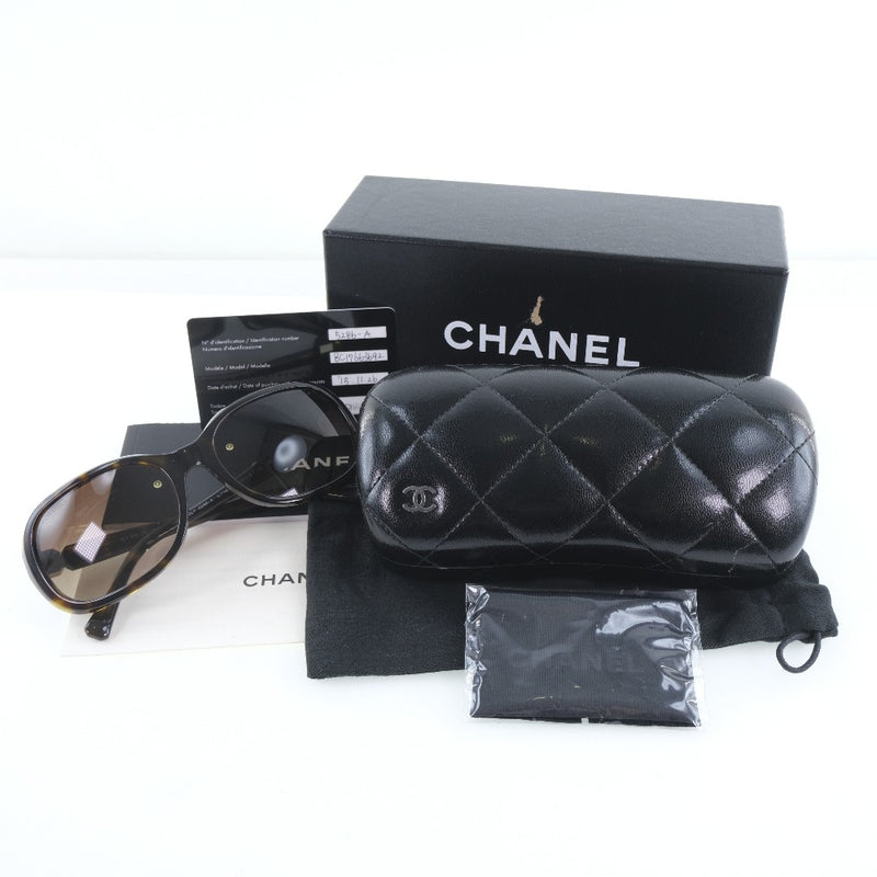 [Chanel] Chanel 5286-A C.714/S5 Gafas de sol Plastic Brown 56 □ 18 135 Gafas de sol de damas grabadas A-Rank