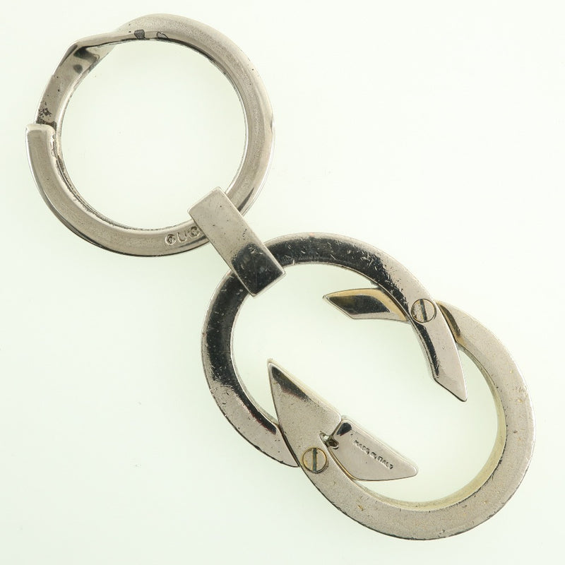 [GUCCI] Gucci 
 Interlocking G key chain 
 Keyling Silver Interlocking G Unisex B-Rank