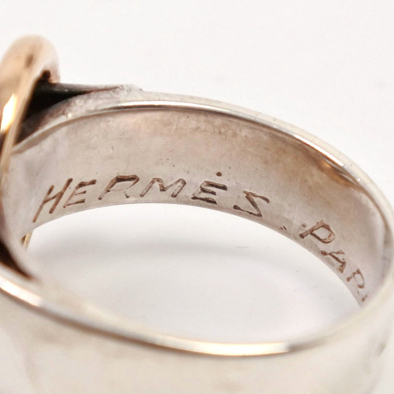 [Hermes] Hermes Dozano Ring / Ring Silver 925 9.5 Gold Ladies Ring / Anillo