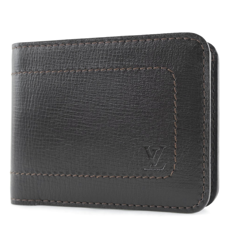 [Louis Vuitton] Louis Vuitton UTA M92074 BI -FOLD WALLET皮革棕色CA5110男士Bi -fold Callet A RAK