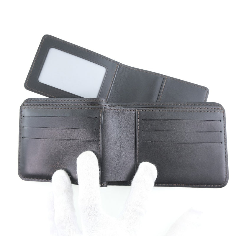 [LOUIS VUITTON] Louis Vuitton Uta M92074 Bi -fold wallet Leather brown CA5110 Men's Bi -fold Wallet A Rank