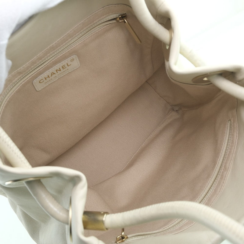 [CHANEL] Chanel Camelia Tote Bag Calf Beige Ladies Tote Bag A Rank