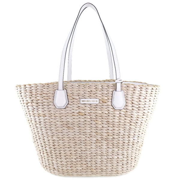 [Michael Kors] Michael Course Basket Bagn Bag Raffia Beige/White Ladies Handbag