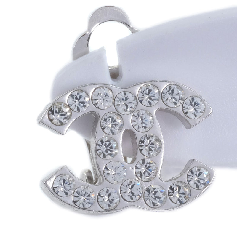 [CHANEL] Chanel * Only one Coco Mark Earrings Rhinestone 05V engraved Ladies earrings A-Rank