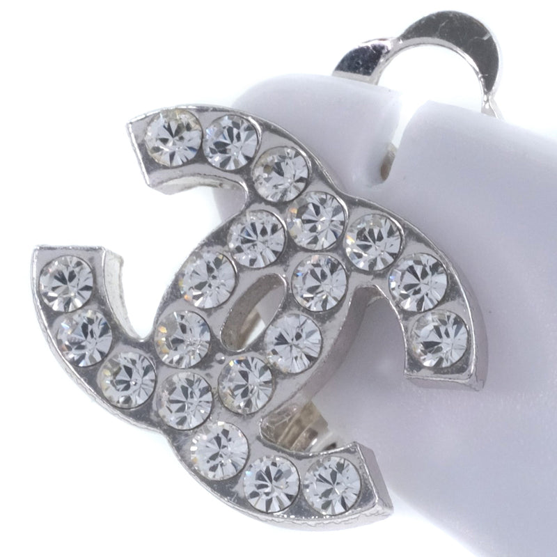 [CHANEL] Chanel * Only one Coco Mark Earrings Rhinestone 05V engraved Ladies earrings A-Rank
