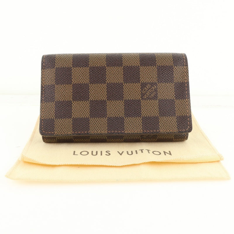 [LOUIS VUITTON] Louis Vuitton Porto Monbie Trezol N61736 Bi-fold wallet Damier Cambus Tea CA0089 Engraved Ladies Born Wallet A-Rank