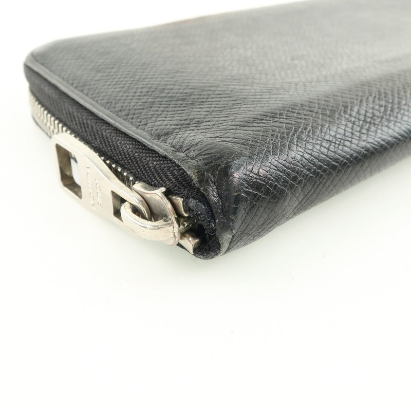 [LOUIS VUITTON] Louis Vuitton Zippy Wallet Vertical M30503 Long Wallet Taiga Black Men's Long Wallet