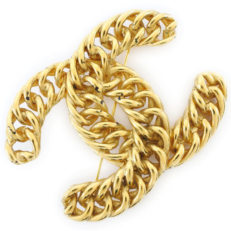 [CHANEL] Chanel Coco Mark Broach Gold Plated Ladies Broach
