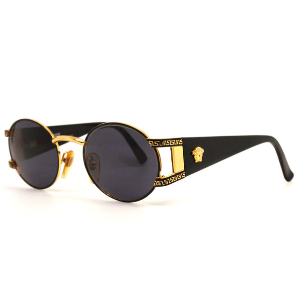 [Versace]范思哲太阳镜塑料黑色/金色太阳镜