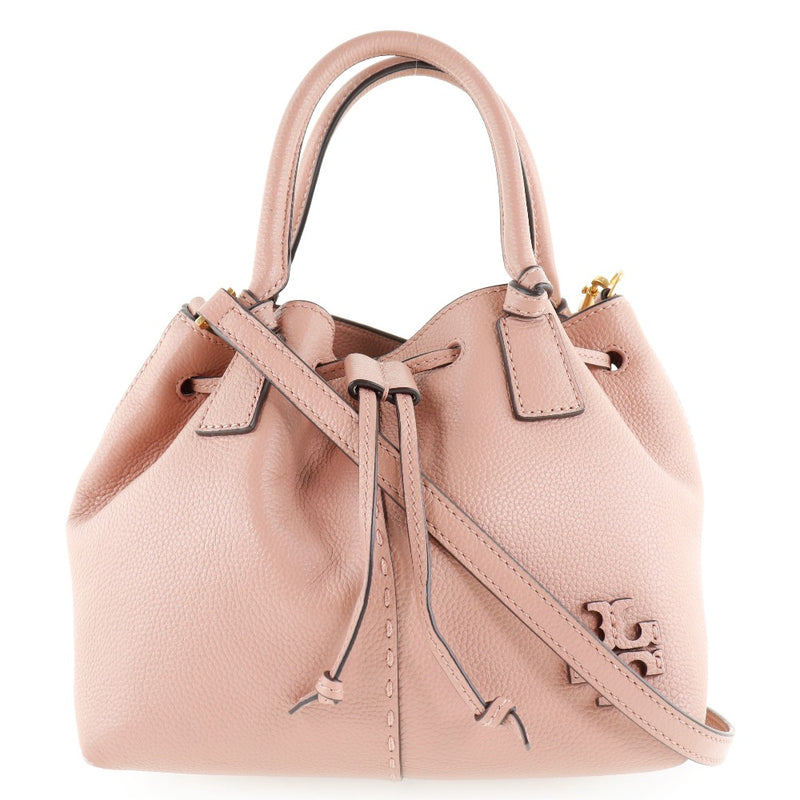 [Tory Burch] Tory Burch Mac Glow String Satchell 85119-0921 Calf Pink Ladies Handbag