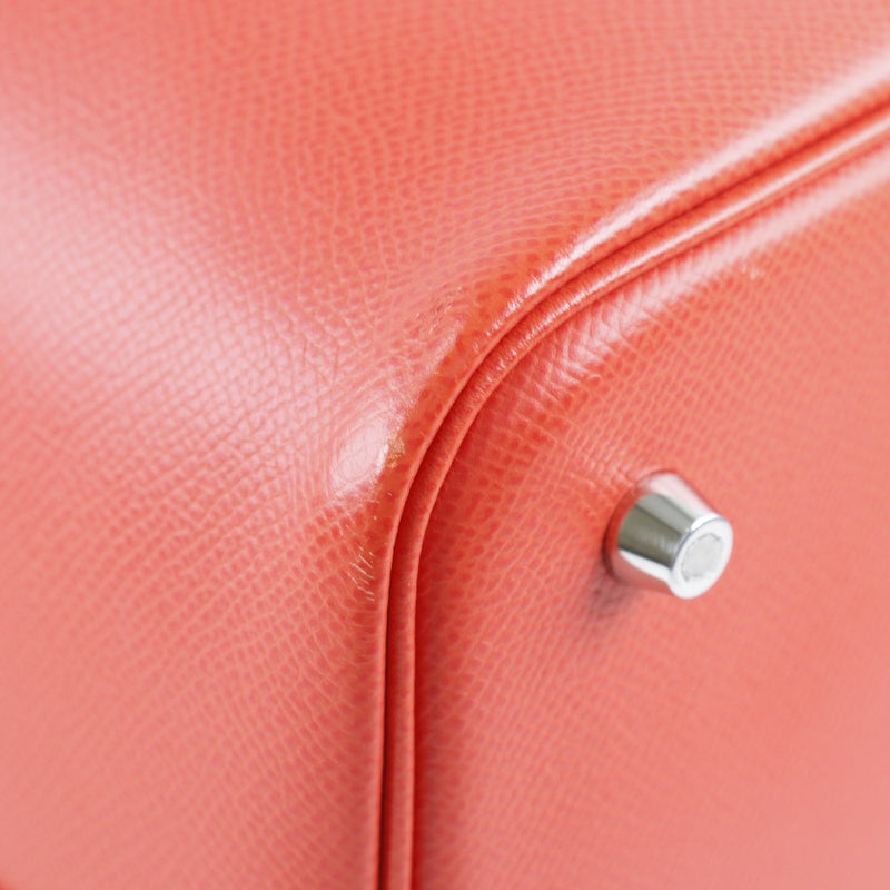 [HERMES] Hermes Picotan Lock MM Torassage de Cuil Vo Epson Capsine/Celeste/Rouge Ach Red D-engraved Ladies Handbag A-Rank