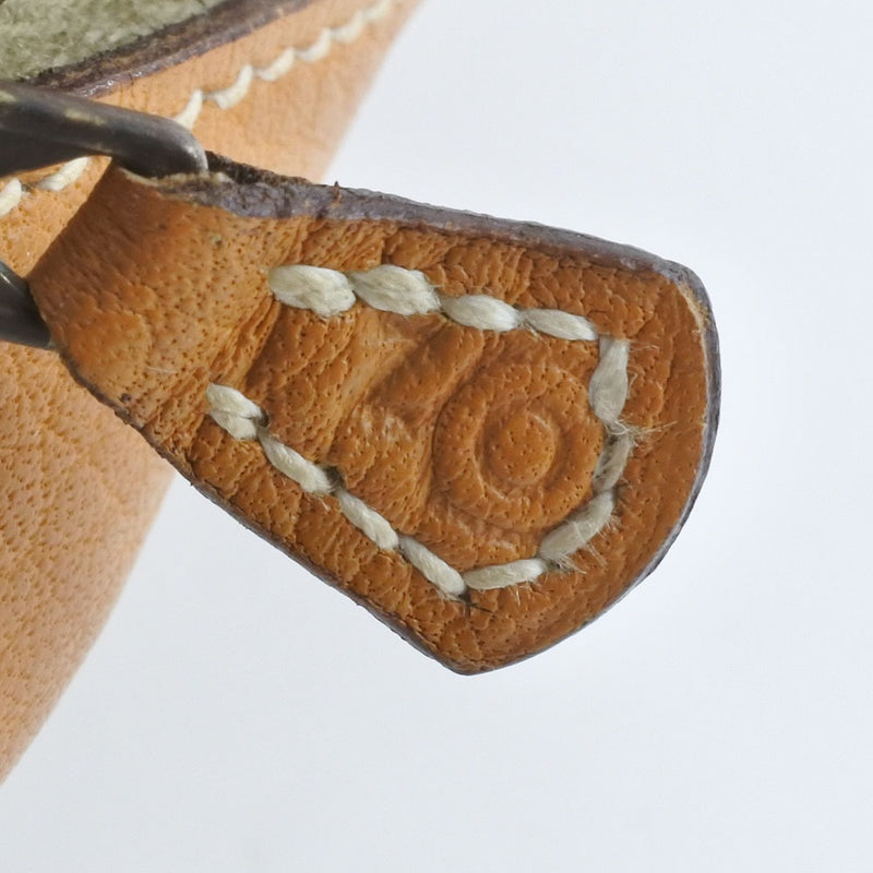 [HERMES] Hermes Golf Tea Shoulder Leather Camel 〇O engraved ladies shoulder bag