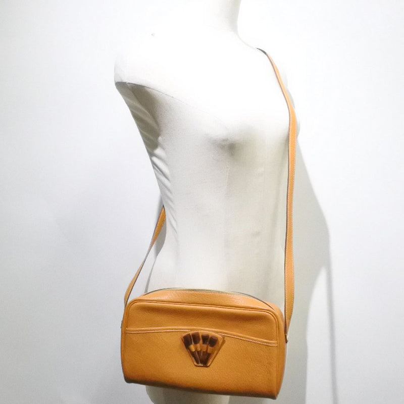 [HERMES] Hermes Golf Tea Shoulder Leather Camel 〇O engraved ladies shoulder bag