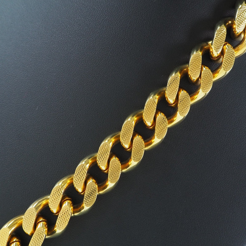 [VERSACE] Versace Medusa Chain Gold Plated Gold Men's Necklace A-Rank