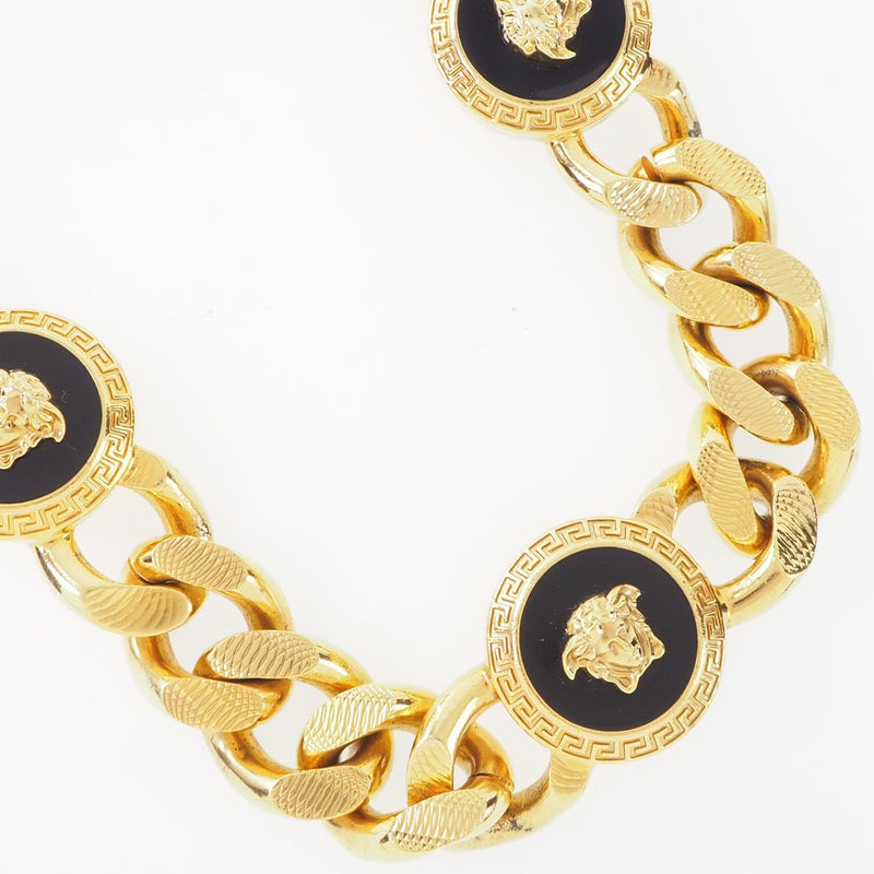 [Versace] Versace Medusa Chain Chain Gold镀金男子项链A级