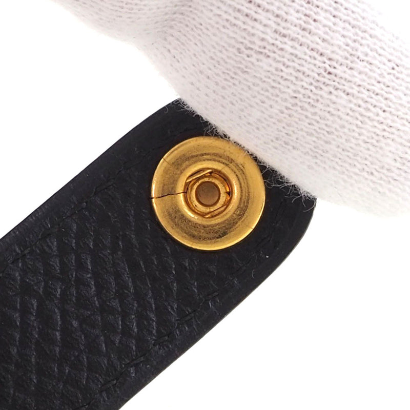 [Hermes] Hermes Glove Holder Leather x Gold Chaped Black Unisex Otros productos Varios de moda A Rank