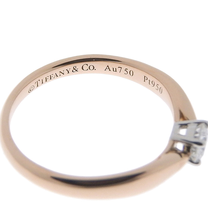 ティファニー　TIFFANY&Co. 　指輪 K18　750　ローズゴールド　Pt950　プラチナ ハーモニー　エンゲージメント リング ダイヤモンドリング　0.25ct　＃11.5
