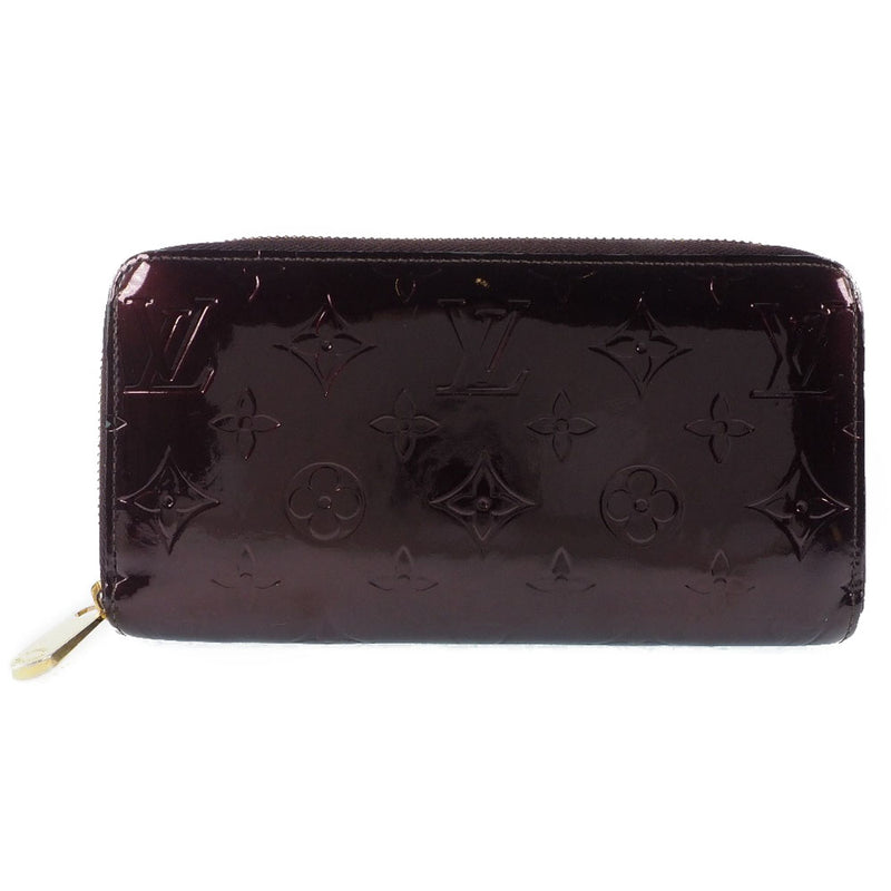 [Louis Vuitton] Louis Vuitton Zippy Wallet M91536 Monogram Verni ARAMANT VINO RED CA0130 Damas grabadas Damas Ladies Billetera